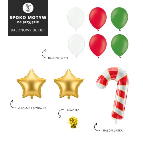Balonowy_bukiet-LASKA_CZERWONY