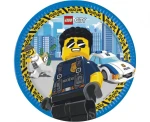 Talerzyki Lego City, 23cm, 8szt. | POLICJA
