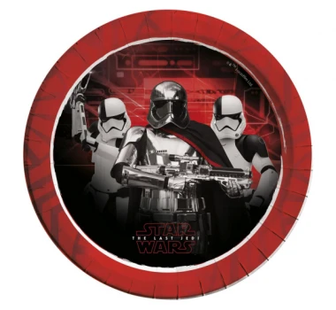 Talerzyki Star Wars The Last Jedi, 23cm, 8szt. | GWIEZDNE WOJNY