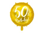 Balon foliowy 50th Birthday | PIĘĆDZIESIĄTKA
