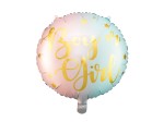 Balon foliowy Boy or Girl, okrągły | BABY SHOWER | GENDER REVEAL
