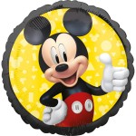 Balon foliowy Myszka Mickey, okrągły | MYSZKA CZERWONY