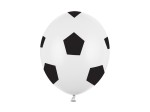 Balony 30cm, piłka, biały, Pastel Pure White, 6szt. | PartyDeco Strong Balloons
