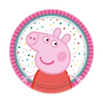 Talerzyki Świnka Peppa, 18cm, 8szt. | ŚWINKA
