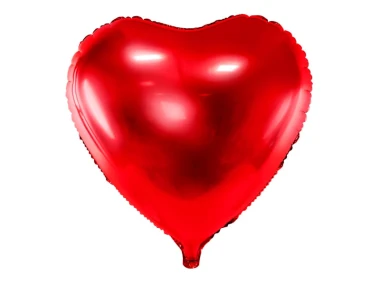 Balon foliowy Serce, czerwony, 50cm