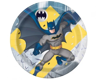 Talerzyki Batman, 23cm, 8szt.  | NIETOPERZ