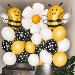 Zestaw balonów z pszczółką i stokrotką, Kraków, balony z helem.