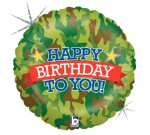 Balon foliowy Moro Happy Birthday, okrągły