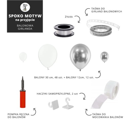 Balonowa-girlanda-BASIC-KOMUNIA-BIAŁY-SREBRNY-GLOSSY.jpg