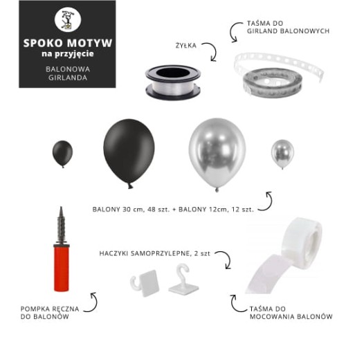 Balonowa-girlanda-BASIC-CZARNY-SREBRNY-GLOSSY.jpg