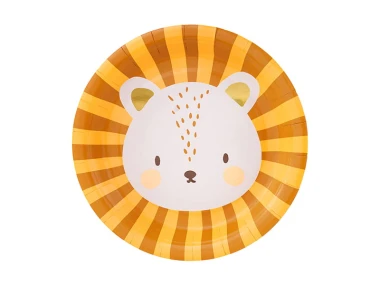 Talerzyki Lew, 18cm, 6szt. | SAFARI