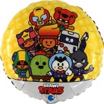 Balon foliowy Brawl Stars, okrągły | BRAWL STARS