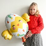 Balon foliowy Pisklę, Kurczak, mix kolorów | WIELKANOC