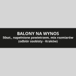 Zestaw balonów z powietrzem, 50szt, mix rozmiarów (odbiór osobisty, dostawa Kraków)