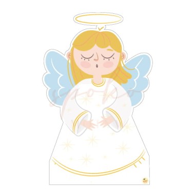 Dekoracja wielkoformatowa Pierwsza Komunia Święta NIEBIAŃSKA ŁĄKA, DZIEWCZYNKA, 55x90cm