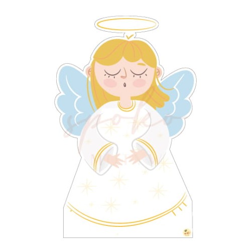 Dekoracja wielkoformatowa Pierwsza Komunia Święta NIEBIAŃSKA ŁĄKA, DZIEWCZYNKA, 55x90cm