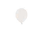 Balony 23cm, biały metaliczny, Metallic Pure White, 6szt.| PartyDeco Strong Balloons