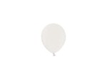 Balony 12cm, biały metaliczny, Metallic Pure White, 6szt.| PartyDeco Strong Balloons