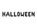 Balony foliowe napis Halloween, czarny