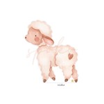 Dekoracja wielkoformatowa JASEŁKA, OWIECZKA 66x77cm (Wybierz materiał: karton 5W EB + nóżka (cięcie do linii prostej u dołu, wykończenie laminatem, nóżka na odwrocie))