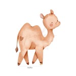 Dekoracja wielkoformatowa JASEŁKA, WIELBŁĄD 76x95cm (Wybierz materiał: karton 5W EB + nóżka (cięcie do linii prostej u dołu, wykończenie laminatem, nóżka na odwrocie))