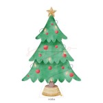 Dekoracja wielkoformatowa KLASYCZNE ŚWIĘTA, CHOINKA 95x144cm (Wybierz materiał: karton 5W EB + nóżka (cięcie do linii prostej u dołu, wykończenie laminatem, nóżka na odwrocie))