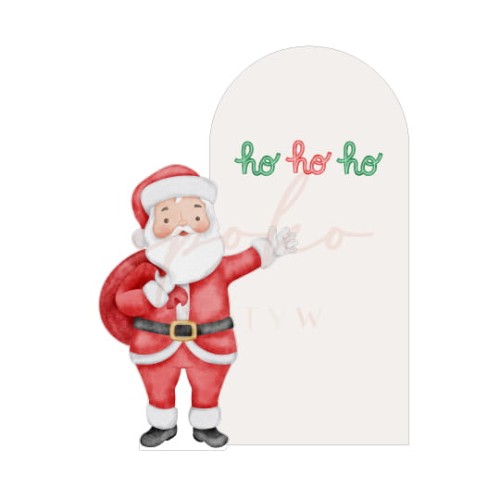 Dekoracja wielkoformatowa KLASYCZNE ŚWIĘTA, ZESTAW: ŚCIANKA Z MIKOŁAJEM