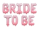 Balon foliowy BRIDE TO BE, różowy | WIECZÓR PANIEŃSKI