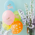 Balony lateksowe 30cm Egg Hunt, WIELKANOC, mix 7szt.