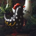 Balon foliowy Kogucik, czarny, chodzący | WIELKANOC | FARMA