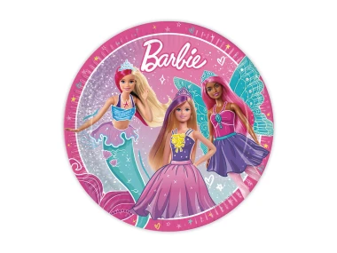 Talerzyki Barbie 23cm, 8szt. | MODELKI