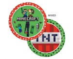 Talerzyki papierowe Minecraft, 23cm, 8szt. | PIKSELE