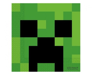 Serwetki papierowe Minecraft Creeper, 20szt. | PIKSELE