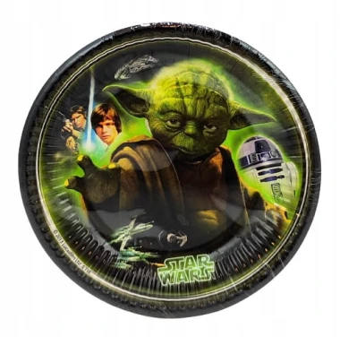 Talerzyki Star Wars Yoda, 20cm, 8szt. | GWIEZDNE WOJNY