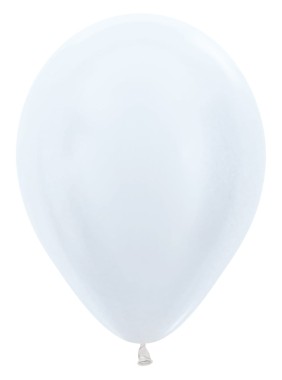 Balony 30cm, Pearl White, 50szt. | Sempertex Pearl