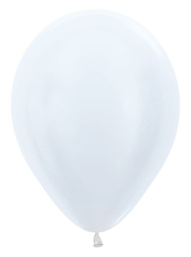 Balony 30cm, Pearl White, 50szt. | Sempertex Pearl