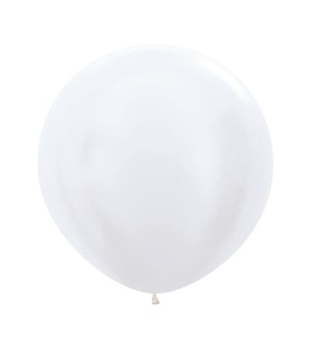 Balony 61cm, Pearl White, 1szt. | Sempertex Pearl