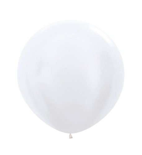 Balony 61cm, Pearl White, 1szt. | Sempertex Pearl