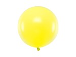 Balon Jumbo 60cm, żółty, Pastel Lemon Zest | PartyDeco Strong Balloons