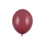 Balony 30cm, bordowy, Pastel Prune, 6szt.| PartyDeco Strong Balloons
