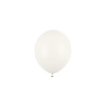 Balony 23cm, zgaszony biały, Pastel Off-White, 6szt.| PartyDeco Strong Balloons