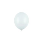 Balony 23cm, mglisty j. niebieski, Pastel Light Misty Blue, 6szt.| PartyDeco Strong Balloons