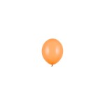Balony 12cm, pomarańczowy, Pastel Bright Orange, 6szt.| PartyDeco Strong Balloons