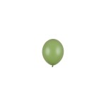 Balony 12cm, oliwkowy zielony, Pastel Rosemary Green, 6szt.| PartyDeco Strong Balloons