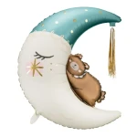 Balon foliowy Miś na księżycu, mix kolorów | BABY SHOWER