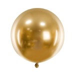 Balon Jumbo Glossy 60cm, złoty | PartyDeco Glossy Balloons