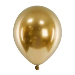 Balon 46cm, złoty, 1szt. | PartyDeco Glossy Balloons