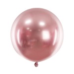 Balon Jumbo Glossy 60cm, różowe złoto | PartyDeco Glossy Balloons