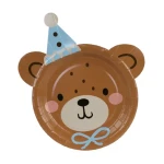 Talerzyki Miś, mix kolorów, 6szt.
