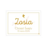 Tabliczka personalizowana, prostokąt, 70x50cm, Chrzest Święty, Komunia